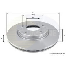 ADC1031V COMLINE Тормозной диск