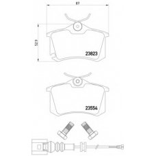 MDB2566 DON Комплект тормозных колодок, дисковый тормоз
