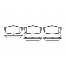 0366.22 REMSA Комплект тормозных колодок, дисковый тормоз