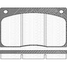 8110 10799 TRISCAN Комплект тормозных колодок, дисковый тормоз