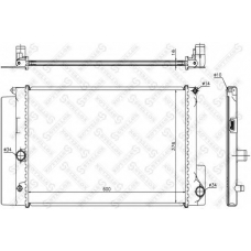 10-26361-SX STELLOX Радиатор, охлаждение двигателя