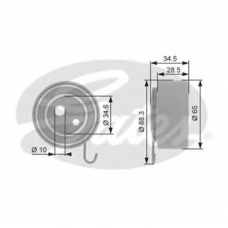 T43144 GATES Натяжной ролик, ремень грм