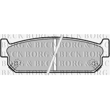 BBP1599 BORG & BECK Комплект тормозных колодок, дисковый тормоз