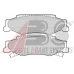38732 ABS Комплект тормозных колодок, дисковый тормоз