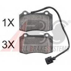 38592 OE ABS Комплект тормозных колодок, дисковый тормоз