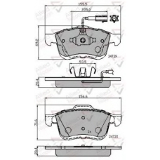 ADB12032 COMLINE Комплект тормозных колодок, дисковый тормоз