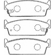 B2N045 AISIN Комплект тормозных колодок, дисковый тормоз