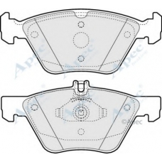 PAD1393 APEC Комплект тормозных колодок, дисковый тормоз