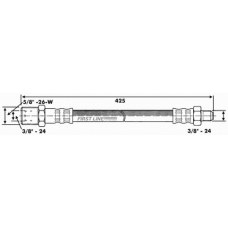 FBH6397 FIRST LINE Тормозной шланг