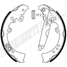 115.317 TRUSTING Комплект тормозных колодок