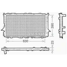 DRM02002 DENSO Радиатор, охлаждение двигателя