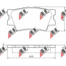 37545 ABS Комплект тормозных колодок, дисковый тормоз
