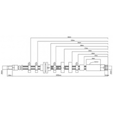 VBH850 MOTAQUIP Тормозной шланг