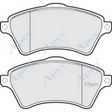 PAD1208 APEC Комплект тормозных колодок, дисковый тормоз