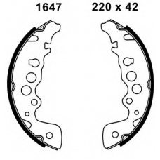 01647 BSF Комплект тормозных колодок