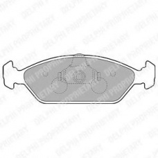 LP1805 DELPHI Комплект тормозных колодок, дисковый тормоз