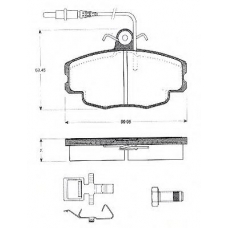BLF536 QUINTON HAZELL Комплект тормозных колодок, дисковый тормоз