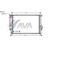 BW2194 AVA Радиатор, охлаждение двигателя