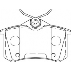 WBP23554A WAGNER LOCKHEED Комплект тормозных колодок, дисковый тормоз