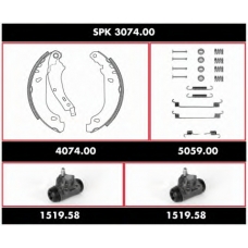 SPK 3074.00 ROADHOUSE Комплект тормозов, барабанный тормозной механизм