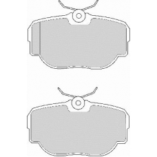 FD6628A NECTO Комплект тормозных колодок, дисковый тормоз