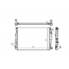 53487 NRF Радиатор, охлаждение двигателя