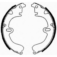 J GF-298AF JAPANPARTS Комплект тормозных колодок