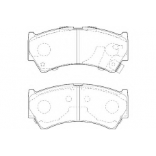 WBP23795A WAGNER LOCKHEED Комплект тормозных колодок, дисковый тормоз