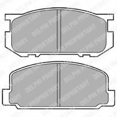 LP356 DELPHI Комплект тормозных колодок, дисковый тормоз