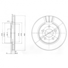 BG4001 DELPHI Тормозной диск