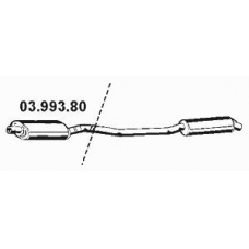 03.993.80 EBERSPACHER Средний глушитель выхлопных газов