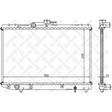 10-26381-SX STELLOX Радиатор, охлаждение двигателя