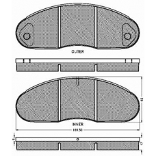 9646 OPTIMAL Bremsbelag