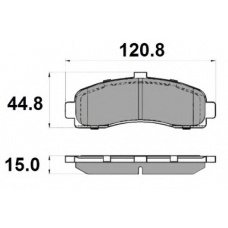 NP2029 NATIONAL Комплект тормозных колодок, дисковый тормоз