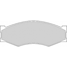 FD827A NECTO Комплект тормозных колодок, дисковый тормоз