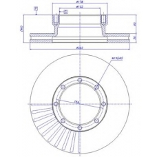 150.430 CAR Тормозной диск
