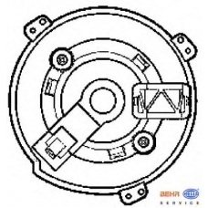 8EW 009 159-531 HELLA Вентилятор салона