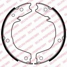 LS2007 DELPHI Комплект тормозных колодок, стояночная тормозная с