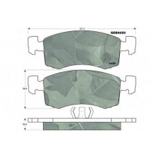 GDB4050 TRW Комплект тормозных колодок, дисковый тормоз