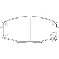 MDB1321 MINTEX Комплект тормозных колодок, дисковый тормоз