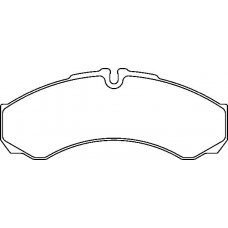 MDB2571 MINTEX Комплект тормозных колодок, дисковый тормоз