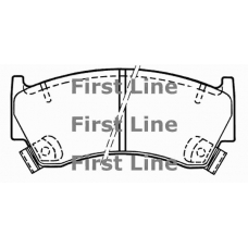 FBP3087 FIRST LINE Комплект тормозных колодок, дисковый тормоз