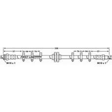 FBH6099 FIRST LINE Тормозной шланг