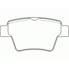 MDB2693 MINTEX Комплект тормозных колодок, дисковый тормоз