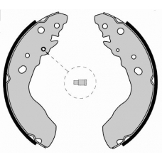 07770 KAWE Комплект тормозных колодок