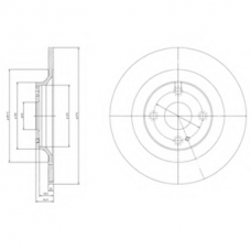 BG3967 DELPHI Тормозной диск