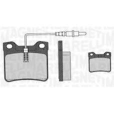 363916060326 MAGNETI MARELLI Комплект тормозных колодок, дисковый тормоз