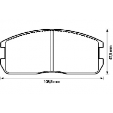 572209B BENDIX Комплект тормозных колодок, дисковый тормоз