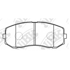 PN2802 NiBK Комплект тормозных колодок, дисковый тормоз