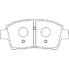 MDB2029 MINTEX Комплект тормозных колодок, дисковый тормоз